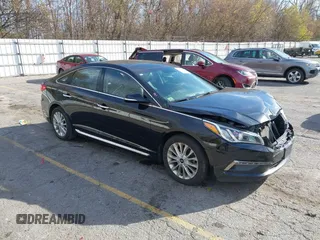 2015 Hyundai Sonata Limited with VIN 5NPE34AF4FH082978, listed as a IAAI auction lot 40717431 with 84,870 mi miles and . Bid and sale history available at carsss.com. Image 1.