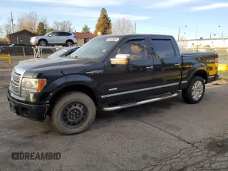 2012 Ford F-150 XL with VIN 1FTFW1ET4CFC56239, listed as a Copart auction lot 48560955 with 154,754 mi miles and Salvage Title. Bid and sale history available at carsss.com. Image 1.