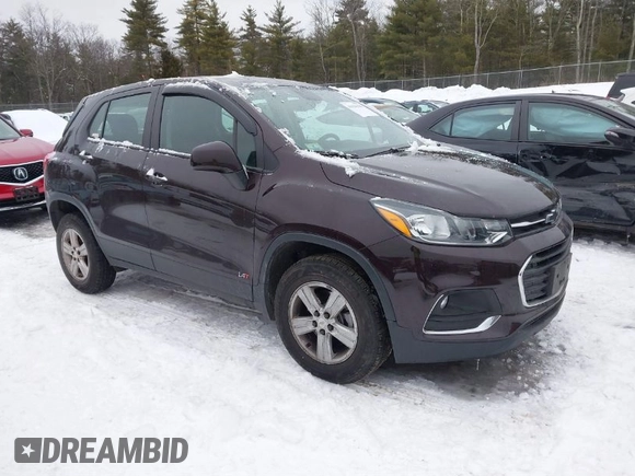 2022 Chevrolet Trax LS with VIN KL7CJNSM1NB504895, listed as a IAAI auction lot 41526126 with 66,154 mi miles. Bid and sale history available at carsss.com. Image 1.