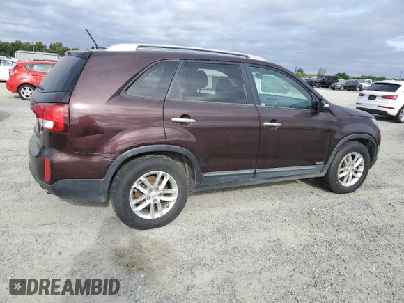 2015 Kia Sorento LX with VIN 5XYKTDA79FG601302, listed as a Copart auction lot 54741975 with 161,713 mi miles and Clean Title. Bid and sale history available at carsss.com. Image 3.