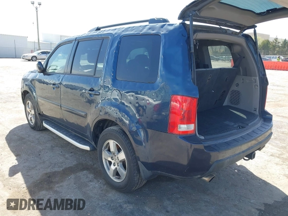 2011 Honda Pilot EX-L with VIN 5FNYF4H6XBB022917, listed as a IAAI auction lot 41864215 with 36,923 mi miles and . Bid and sale history available at carsss.com. Image 3.