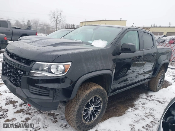 2021 Chevrolet Colorado 4WD ZR2 with VIN 1GCGTEEN8M1189858, listed as a IAAI auction lot 41470621 with 47,122 mi miles. Bid and sale history available at carsss.com. Image 18.