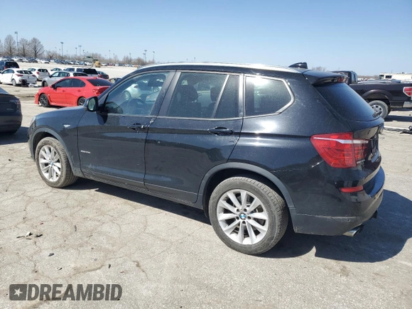 2016 BMW X3 xDrive28i with VIN 5UXWX9C50G0D69504, listed as a Copart auction lot 48207305 with 116,784 mi miles and Salvage Title. Bid and sale history available at DreamBid. Image 2.