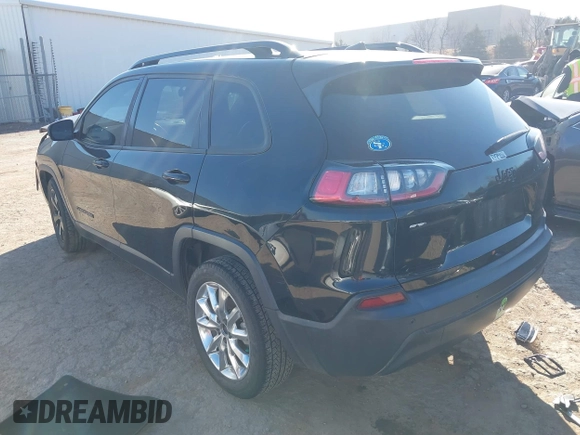 2019 Jeep Cherokee Latitude Plus with VIN 1C4PJLLBXKD339287, listed as a IAAI auction lot 41216180 with 123,265 mi miles. Bid and sale history available at carsss.com. Image 3.