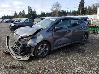 2018 Nissan LEAF SV z VIN 1N4AZ1CP0JC302919, wystawiony jako Copart lot #51591035 z przebiegiem 44 781 mil mil oraz Szkoda całkowita • Salvage title. Historia ofert i sprzedaży dostępna na DreamBid. Obrazek 1.