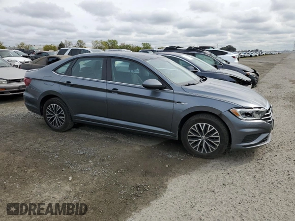 2019 Volkswagen Jetta SEL with VIN 3VWEB7BU1KM133503, listed as a Copart auction lot 50035275 with 45,913 mi miles and Salvage title. Bid and sale history available at DreamBid. Image 4.