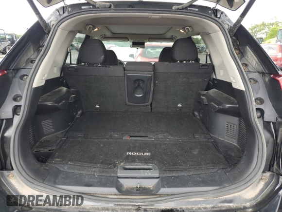 2017 Nissan Rogue SV with VIN 5N1AT2MVXHC747821, listed as a Copart auction lot 60855115 with 170,842 mi miles and Salvage title. Bid and sale history available at DreamBid. Image 6.