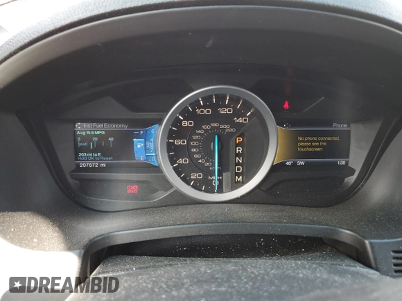 2014 Ford Explorer XLT with VIN 1FM5K7D85EGB94270, listed as a Copart auction lot 52144315 with 207,572 mi miles and Salvage title. Bid and sale history available at DreamBid. Image 9.