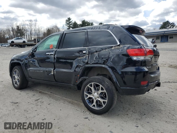 2021 Jeep Grand Cherokee Overland with VIN 1C4RJFCG6MC582917, listed as a Copart auction lot 50389315 with 55,000 mi miles and Salvage title. Bid and sale history available at DreamBid. Image 2.