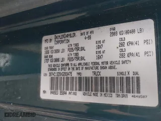 1999 Dodge Ram 1500 with VIN 3B7HC13Z8XG203475, listed as a IAAI auction lot 41487347 with 178,014 mi miles. Bid and sale history available at carsss.com. Image 9.