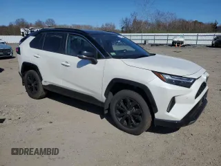 2022 Toyota RAV4 Hybrid XSE with VIN 4T3E6RFV5NU080667, listed as a Copart auction lot 53022975 with 72,721 mi miles and Salvage title. Bid and sale history available at DreamBid. Image 4.
