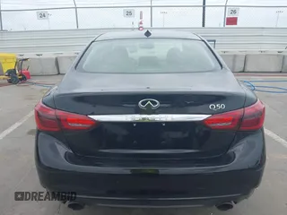 2020 Infiniti Q50 3.0t LUXE with VIN JN1EV7AP6LM206614, listed as a IAAI auction lot 41868604 with 54,247 mi miles. Bid and sale history available at carsss.com. Image 16.