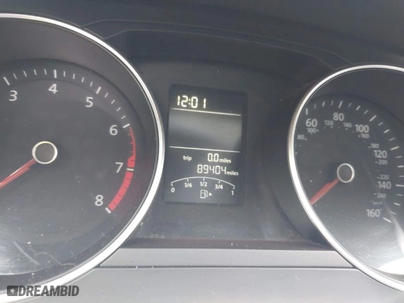 2016 Volkswagen Jetta Sedan 1.4T S with VIN 3VW267AJ9GM222273, listed as a IAAI auction lot 41868412 with 89,404 mi miles. Bid and sale history available at carsss.com. Image 7.