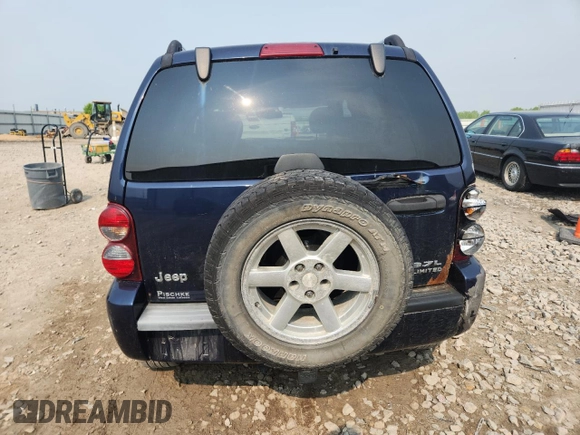 2006 Jeep Liberty Limited with VIN 1J4GL58K16W163927, listed as a Copart auction lot 58966875 with 209,675 mi miles and Clean title. Bid and sale history available at DreamBid. Image 6.