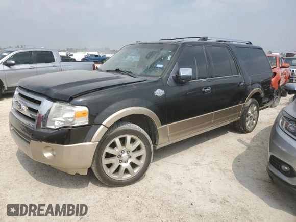 2014 Ford Expedition Max XLT with VIN 1FMJK1H53EEF07470, listed as a Copart auction lot 48903355 with 189,551 mi miles and Salvage title. Bid and sale history available at DreamBid. Image 1.