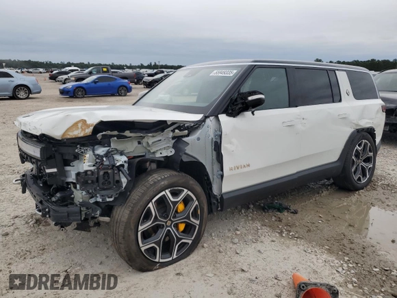 2024 Rivian R1S Adventure z VIN 7PDSGABA7RN034025, wystawiony jako Copart lot #55949335 z przebiegiem 14 429 mil mil oraz Szkody całkowita. Historia ofert i sprzedaży dostępna na DreamBid. Obrazek 1.