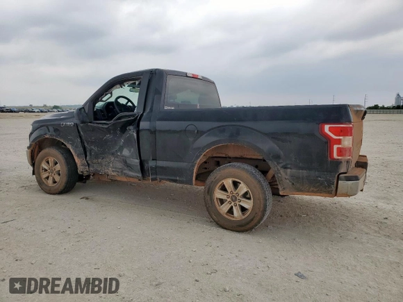 2018 Ford F-150 XL with VIN 1FTMF1CB9JKC79358, listed as a Copart auction lot 57774995 with 112,543 mi miles and Salvage title. Bid and sale history available at DreamBid. Image 2.