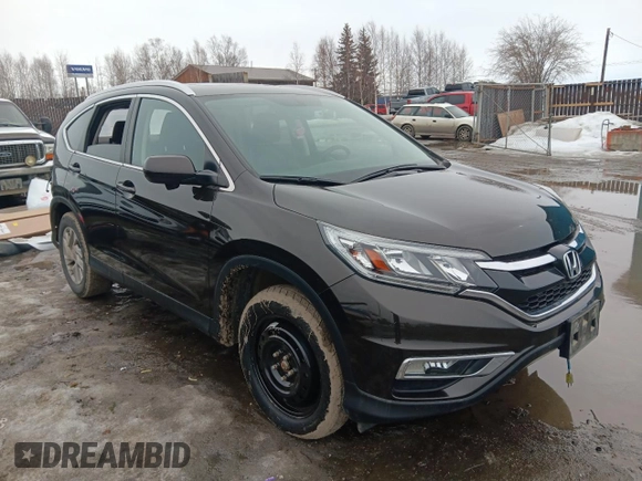 2015 Honda CR-V EX-L with VIN 2HKRM4H77FH674968, listed as a Copart auction lot 51189565 with 68,008 mi miles and Salvage Title. Bid and sale history available at carsss.com. Image 4.