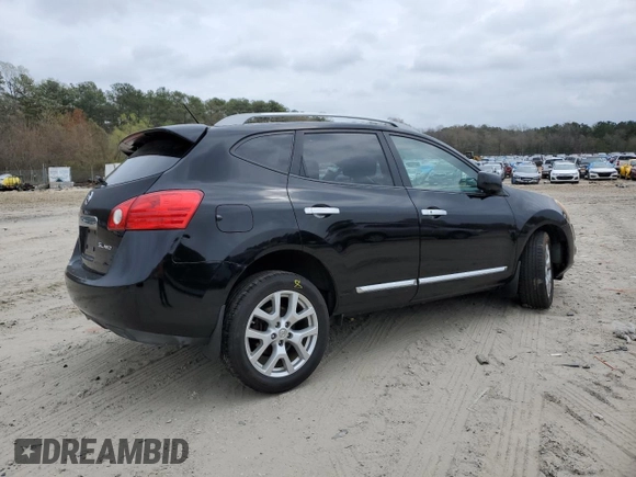 2013 Nissan Rogue SL with VIN JN8AS5MVXDW647238, listed as a Copart auction lot 51659695 with 127,503 mi miles and Salvage Title. Bid and sale history available at DreamBid. Image 3.