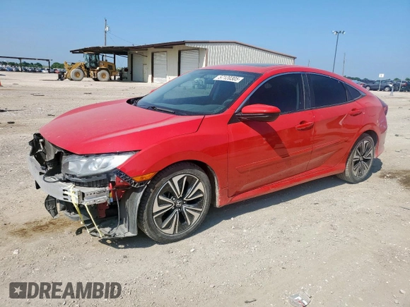 2016 Honda Civic EX-T z VIN 2HGFC1F38GH647844, wystawiony jako Copart lot #57120305 z przebiegiem 136 629 mil mil oraz Szkoda całkowita • Salvage title. Historia ofert i sprzedaży dostępna na DreamBid. Obrazek 1.