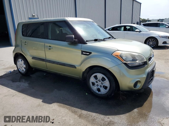 2013 Kia Soul with VIN KNDJT2A59D7614446, listed as a Copart auction lot 53875275 with 131,141 mi miles and Salvage Title. Bid and sale history available at DreamBid. Image 4.