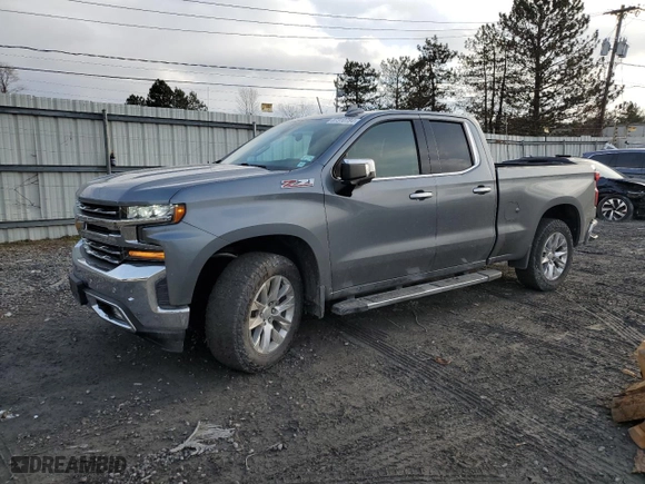 2019 Chevrolet Silverado 1500 LTZ with VIN 1GCRYGED4KZ282341, listed as a Copart auction lot 87310784 with 60,814 mi miles and Salvage Title. Bid and sale history available at carsss.com. Image 1.