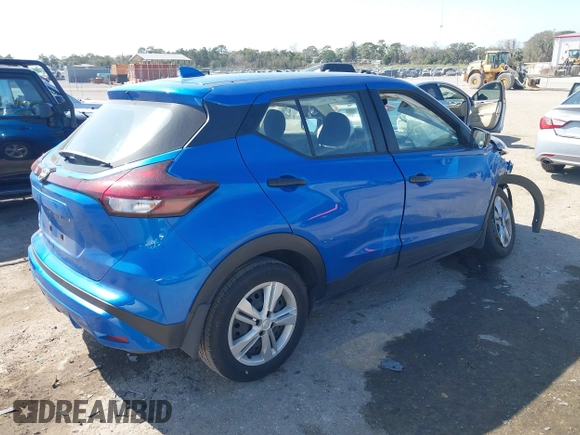 2024 Nissan Kicks S with VIN 3N1CP5BV9RL520148, listed as a IAAI auction lot 41590808 with 15,648 mi miles. Bid and sale history available at carsss.com. Image 4.