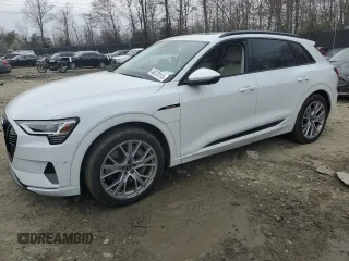 2021 Audi e-tron Prestige with VIN WA1VABGE9MB017772, listed as a Copart auction lot 44373113 with 18,847 mi miles. Bid and sale history available at carsss.com. Image 1.