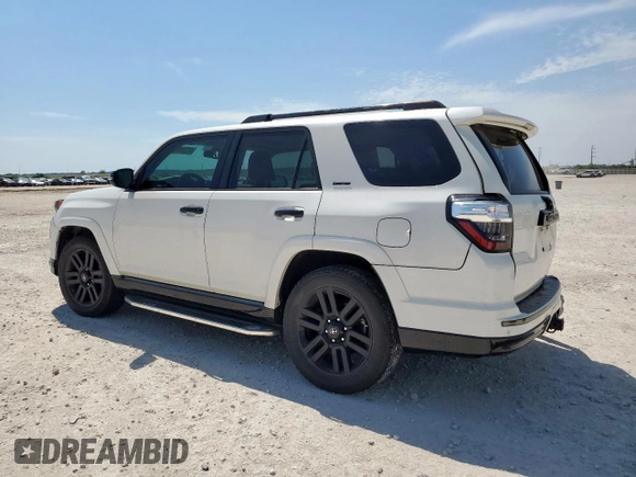 2020 Toyota 4Runner SR5 with VIN JTEZU5JR0L5220926, listed as a Copart auction lot 57238995 with 49,362 mi miles and Salvage title. Bid and sale history available at DreamBid. Image 2.