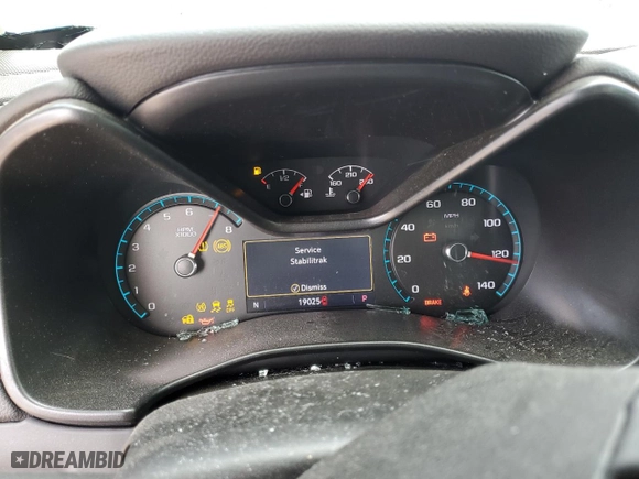 2019 Chevrolet Colorado 4WD LT with VIN 1GCGTCENXK1336277, listed as a Copart auction lot 49503385 with 19,025 mi miles and Salvage Title. Bid and sale history available at carsss.com. Image 9.