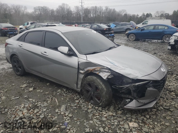 2021 Hyundai Elantra SEL with VIN 5NPLS4AG3MH004840, listed as a Copart auction lot 43558485 with 36,534 mi miles and Salvage Title. Bid and sale history available at carsss.com. Image 4.