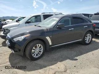 2015 Infiniti QX70 z VIN JN8CS1MW3FM483727, wystawiony jako Copart lot #55783285 z przebiegiem Nie podano mil oraz Czysty tytuł • Clean title. Historia ofert i sprzedaży dostępna na DreamBid. Obrazek 1.