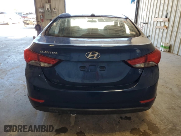 2016 Hyundai Elantra SE with VIN 5NPDH4AE9GH752076, listed as a Copart auction lot 53437545 with 117,971 mi miles and Clean Title. Bid and sale history available at DreamBid. Image 6.