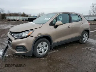 2018 Chevrolet Trax LS with VIN 3GNCJKSB0JL348560, listed as a Copart auction lot 45062705 with 122,896 mi miles and Salvage Title. Bid and sale history available at carsss.com. Image 1.
