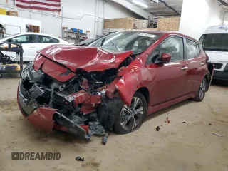 2022 Nissan LEAF SV Plus with VIN 1N4BZ1CV1NC560214, listed as a Copart auction lot 82192504 with 18,849 mi miles and Salvage Title. Bid and sale history available at DreamBid. Image 1.