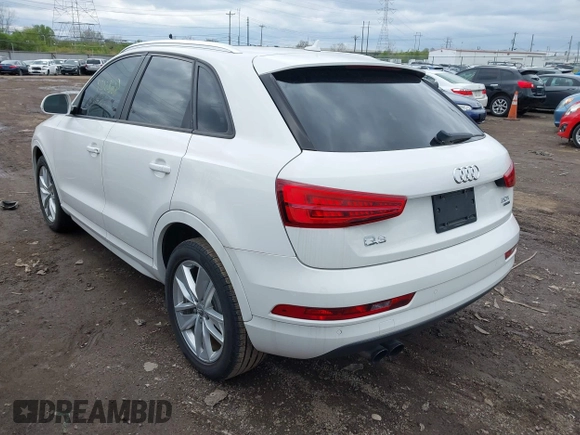 2017 Audi Q3 Premium with VIN WA1ECCFS7HR014647, listed as a IAAI auction lot 42023588 with 211,948 mi miles. Bid and sale history available at carsss.com. Image 3.
