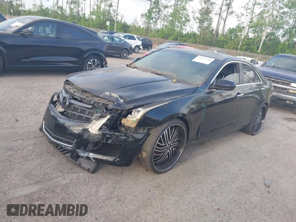 2014 Cadillac ATS Standard RWD with VIN 1G6AA5RA8E0167775, listed as a IAAI auction lot 41972796 with 145,443 mi miles and . Bid and sale history available at DreamBid. Image 2.