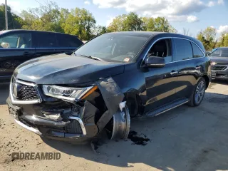 2017 Acura MDX w/Technology Pkg with VIN 5J8YD4H58HL007160, listed as a Copart auction lot 71352264 with 0 mi miles and Non Repairable. Bid and sale history available at carsss.com. Image 1.