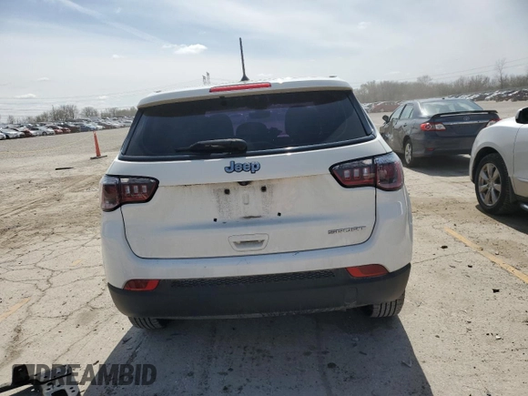 2018 Jeep Compass Sport with VIN 3C4NJCAB7JT271629, listed as a Copart auction lot 51229685 with 82,433 mi miles and Salvage title. Bid and sale history available at DreamBid. Image 6.