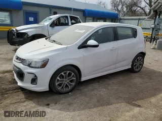 2017 Chevrolet Sonic LT with VIN 1G1JD6SH8H4145766, listed as a Copart auction lot 87024534 with 109,442 mi miles and Salvage Title. Bid and sale history available at carsss.com. Image 1.