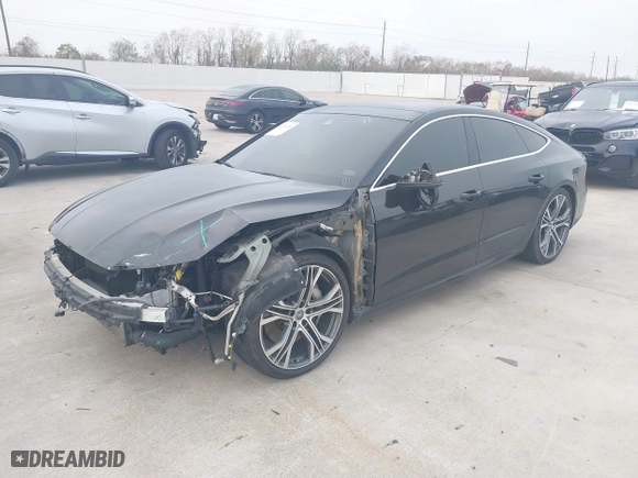 2019 Audi A7 Prestige with VIN WAUV2AF20KN130541, listed as a IAAI auction lot 41148193 with 54,323 mi miles. Bid and sale history available at carsss.com. Image 6.