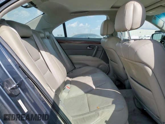 2007 Acura RL Tech Pkg with VIN JH4KB16647C002359, listed as a Copart auction lot 49576285 with 0 mi miles and Salvage Title. Bid and sale history available at carsss.com. Image 11.