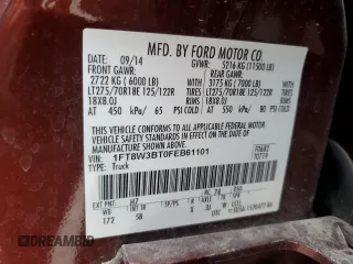2015 Ford F-350 Platinum z VIN 1FT8W3BT0FEB61101, wystawiony jako Copart lot #51622235 z przebiegiem 110 570 mil mil oraz Szkoda całkowita • Salvage title. Historia ofert i sprzedaży dostępna na DreamBid. Obrazek 13.