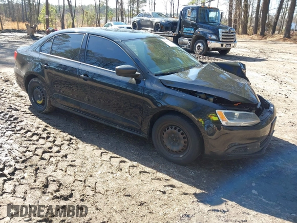 2011 Volkswagen Jetta Sedan S with VIN 3VW2K7AJ7BM066044, listed as a IAAI auction lot 41480004 with 128,407 mi miles. Bid and sale history available at carsss.com. Image 1.