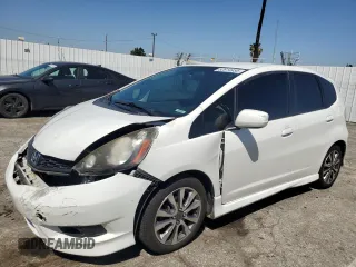 2013 Honda Fit Sport with VIN JHMGE8H53DC068018, listed as a Copart auction lot 52614455 with 153,177 mi miles and Salvage Title. Bid and sale history available at carsss.com. Image 1.