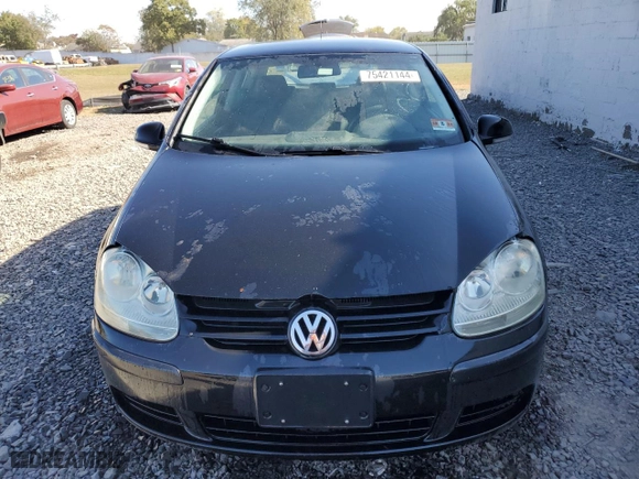2007 Volkswagen Rabbit with VIN WVWBS71K77W022791, listed as a Copart auction lot 75421144 with 188,902 mi miles and Salvage Title. Bid and sale history available at carsss.com. Image 5.