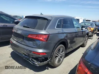2020 Audi Q5 Premium Plus with VIN WA1E2AFY6L2068292, listed as a Copart auction lot 66568444 with 43,992 mi miles and Salvage title. Bid and sale history available at DreamBid. Image 3.