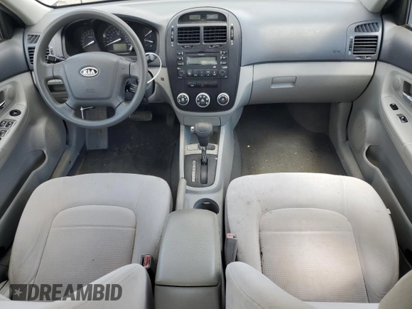2009 Kia Spectra EX with VIN KNAFE221395597123, listed as a Copart auction lot 71639824 with 83,203 mi miles and Salvage Title. Bid and sale history available at carsss.com. Image 8.