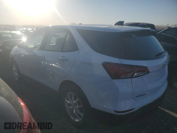 2024 Chevrolet Equinox LS with VIN 3GNAXHEG3RL271467, listed as a Copart auction lot 46287595 with 25,465 mi miles and Salvage Title. Bid and sale history available at DreamBid. Image 2.