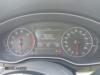 2017 Audi A4 Premium with VIN WAUGNAF47HN001156, listed as a IAAI auction lot 42163537 with 72,771 mi miles. Bid and sale history available at carsss.com. Image 7.